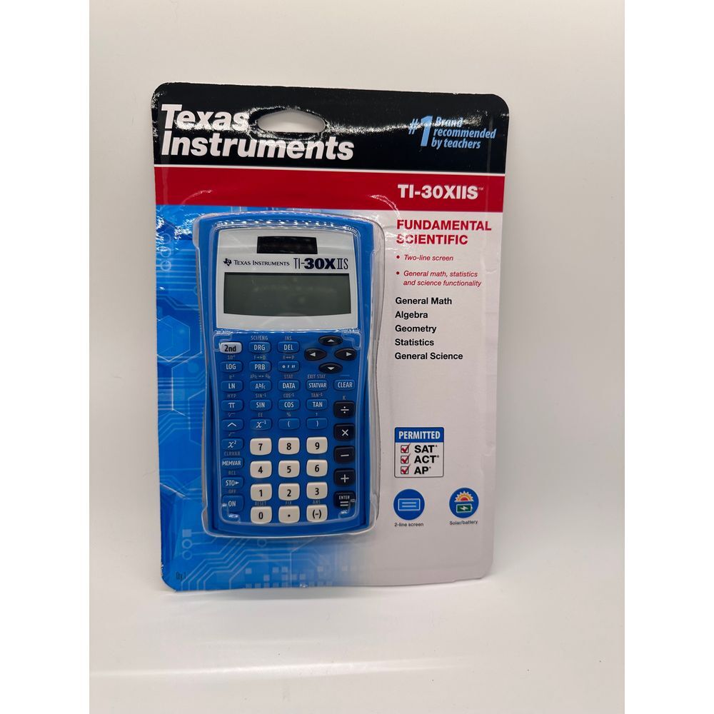 Texas‎ Instrument Fundamental Scientific Calculator TI-30XIIS Blue